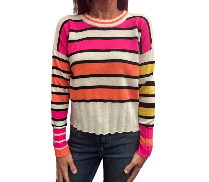 1222293 Cashmere Ocean Stripe 2.0 Top