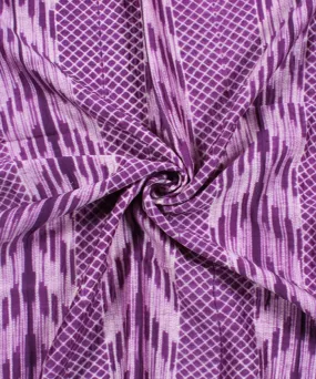 2.5 m Purple cotton silk tie dye shibori kurta material