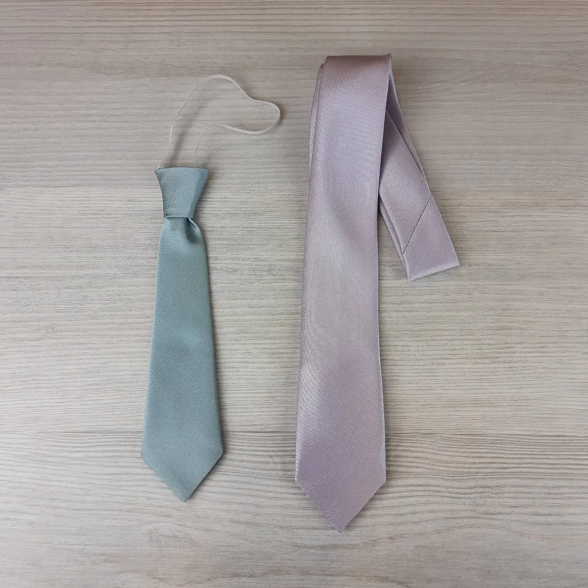 Airforce Shantung Boys Ties