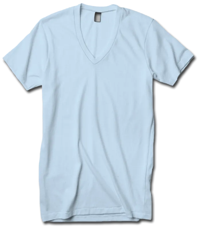 American Apparel 2456 Unisex V-Neck (Available in 24 Colors)