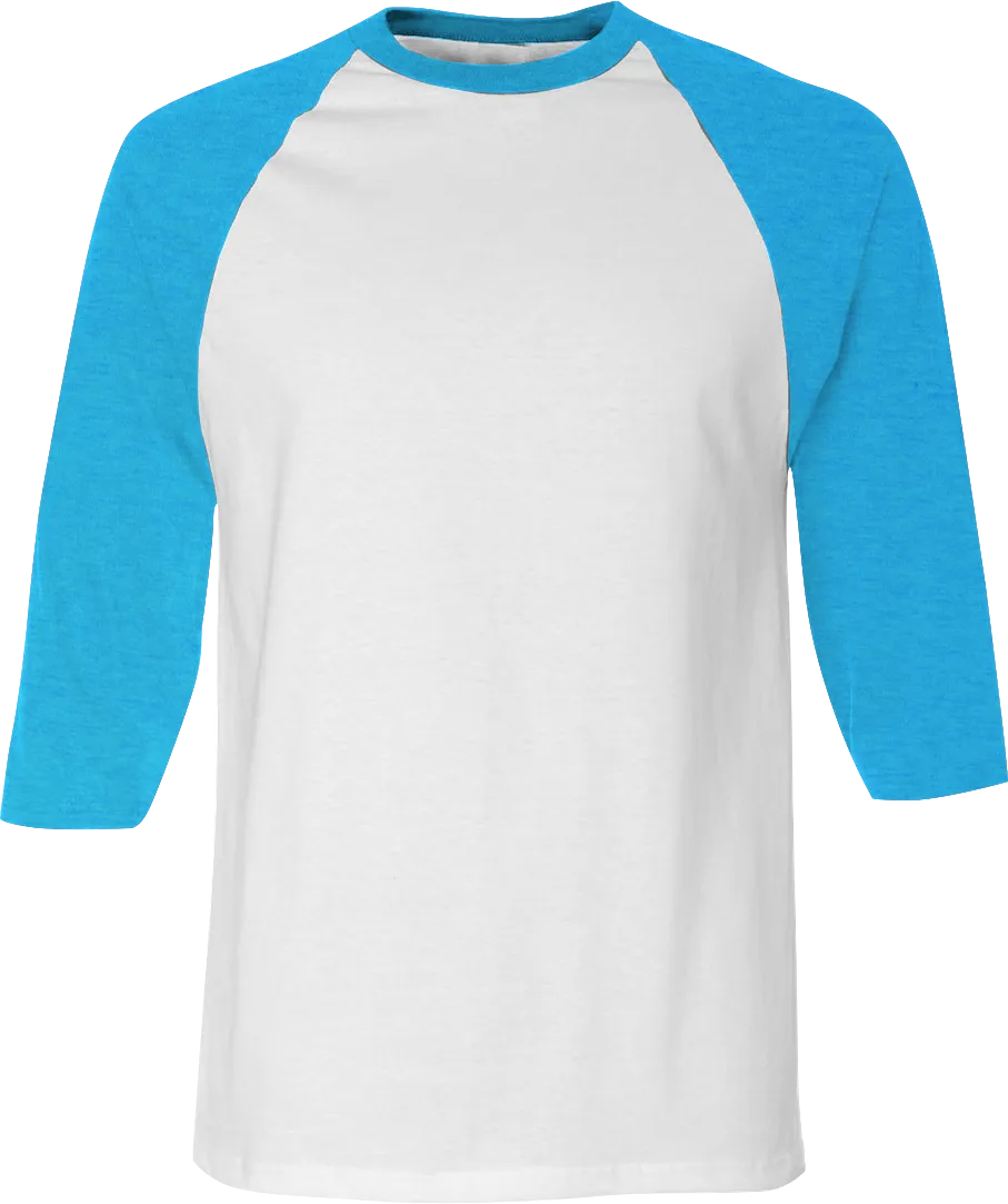 American Apparel BB453 3/4 Sleeve Raglan Shirt