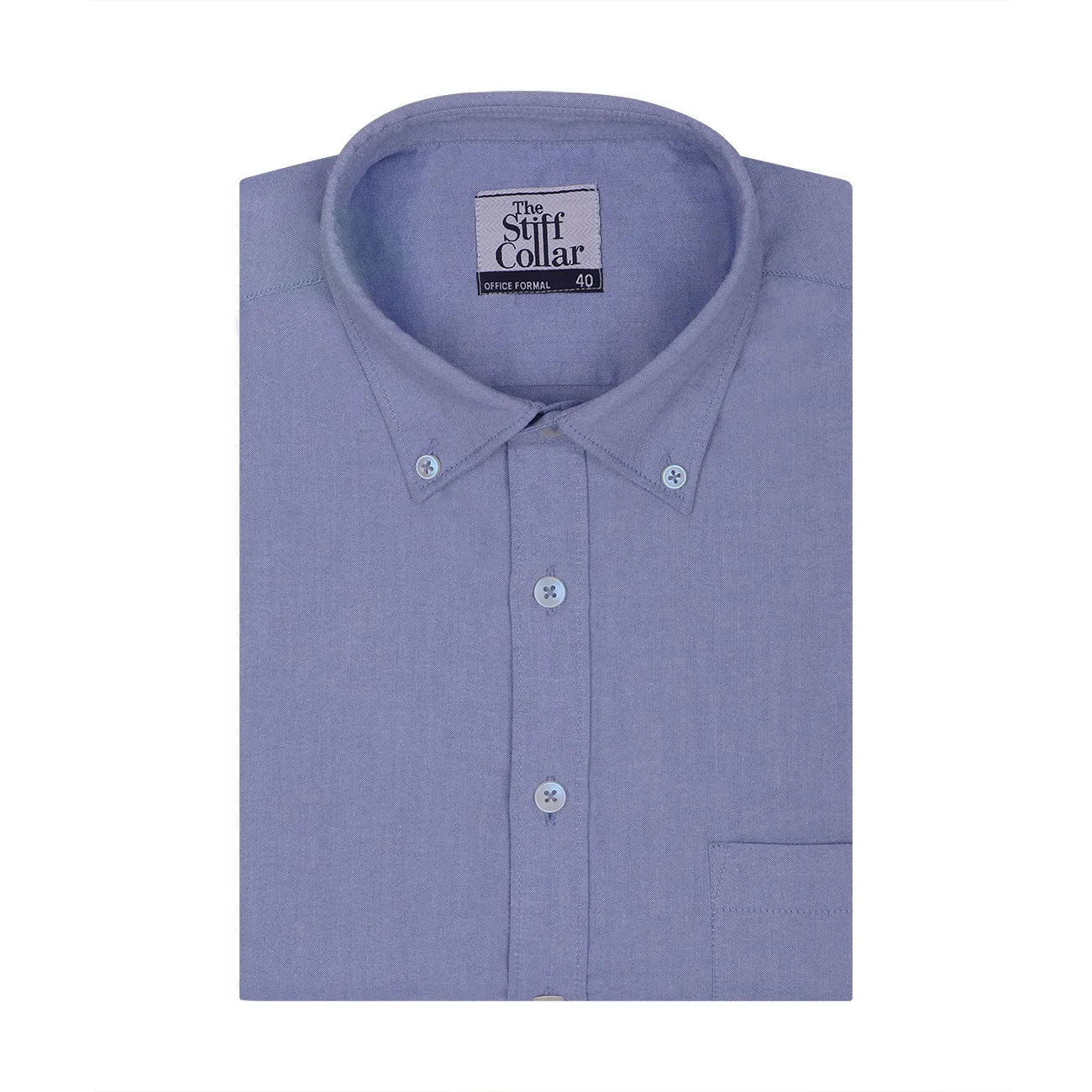 American Blue Oxford Button Down Cotton Shirt