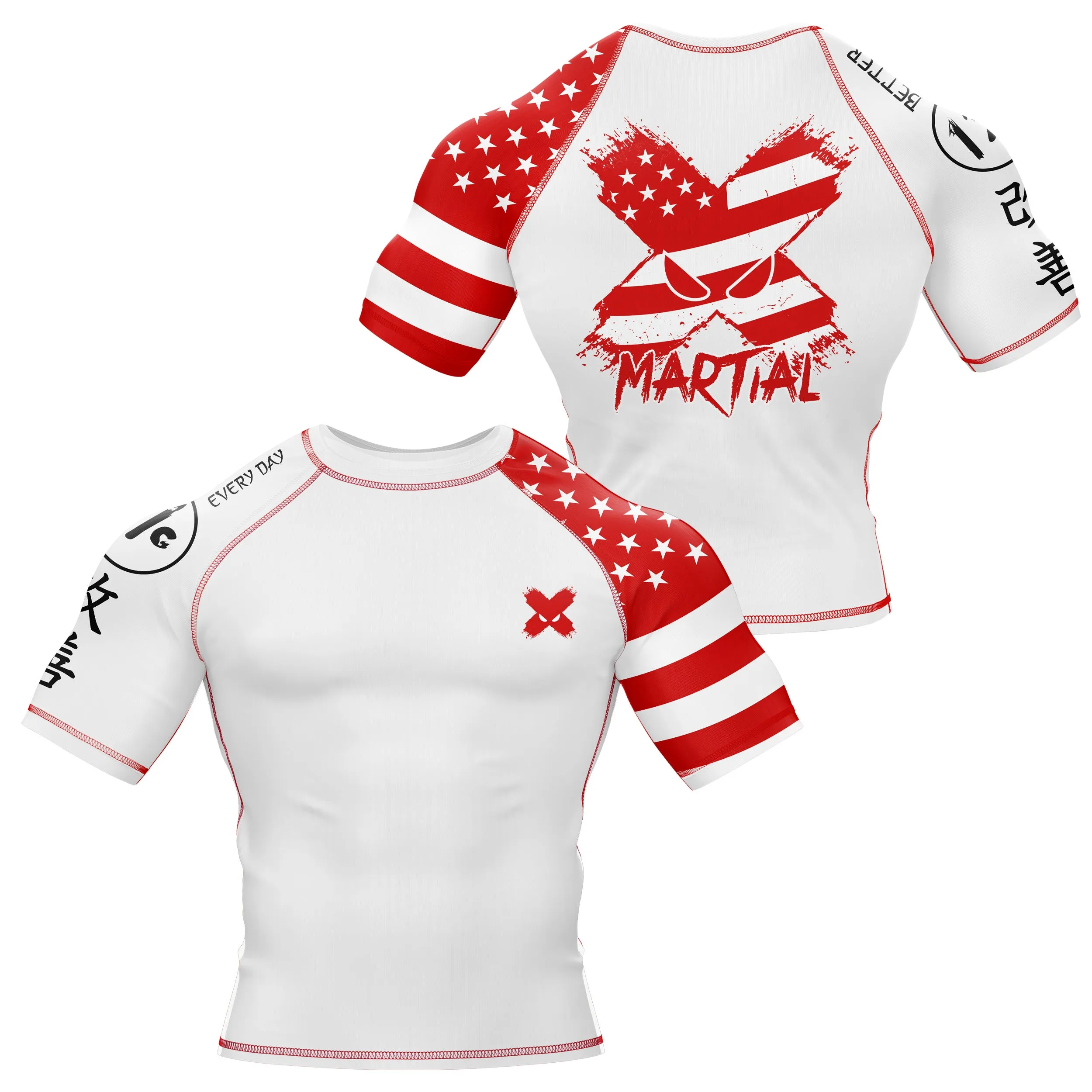 American Fighter Rank BJJ Rash Guard