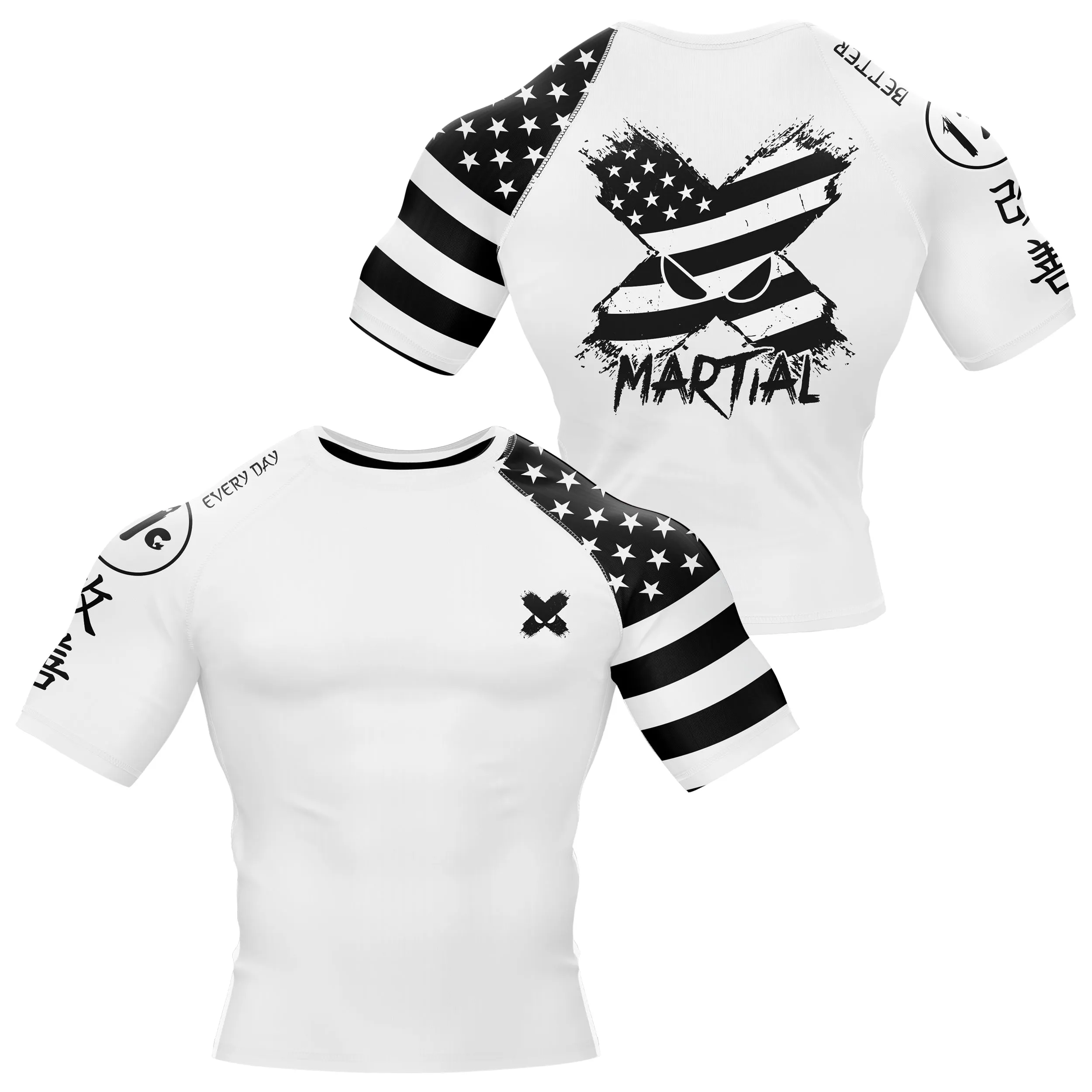 American Fighter Rank BJJ Rash Guard