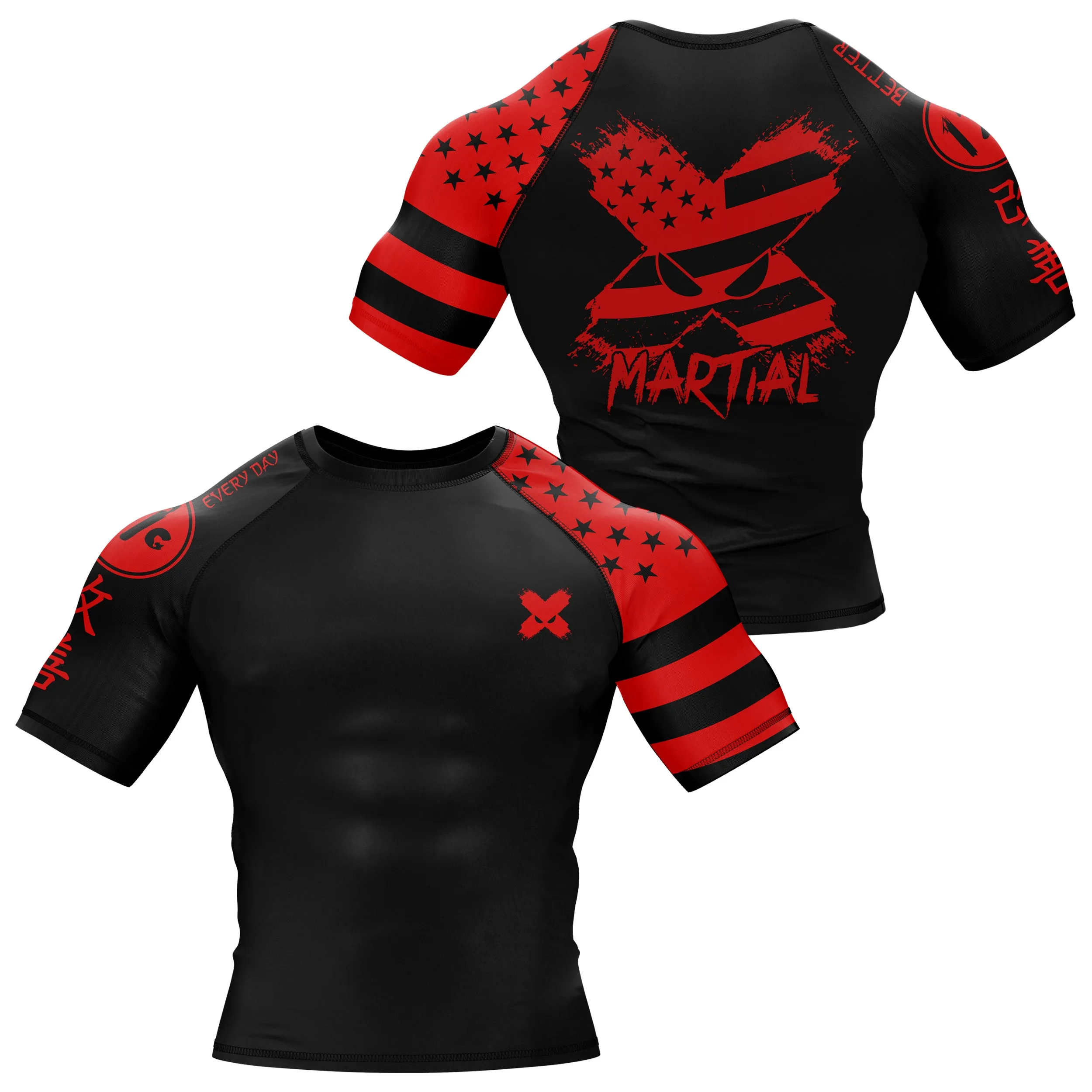 American Fighter Rank BJJ Rash Guard