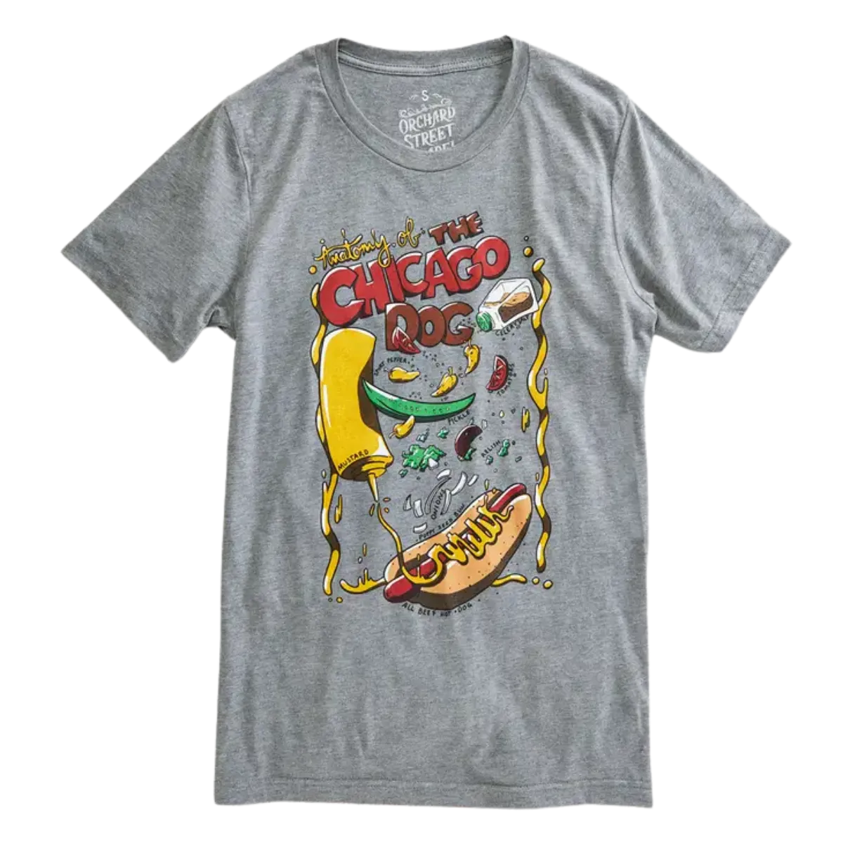 Anatomy of a Chicago Dog T-Shirt