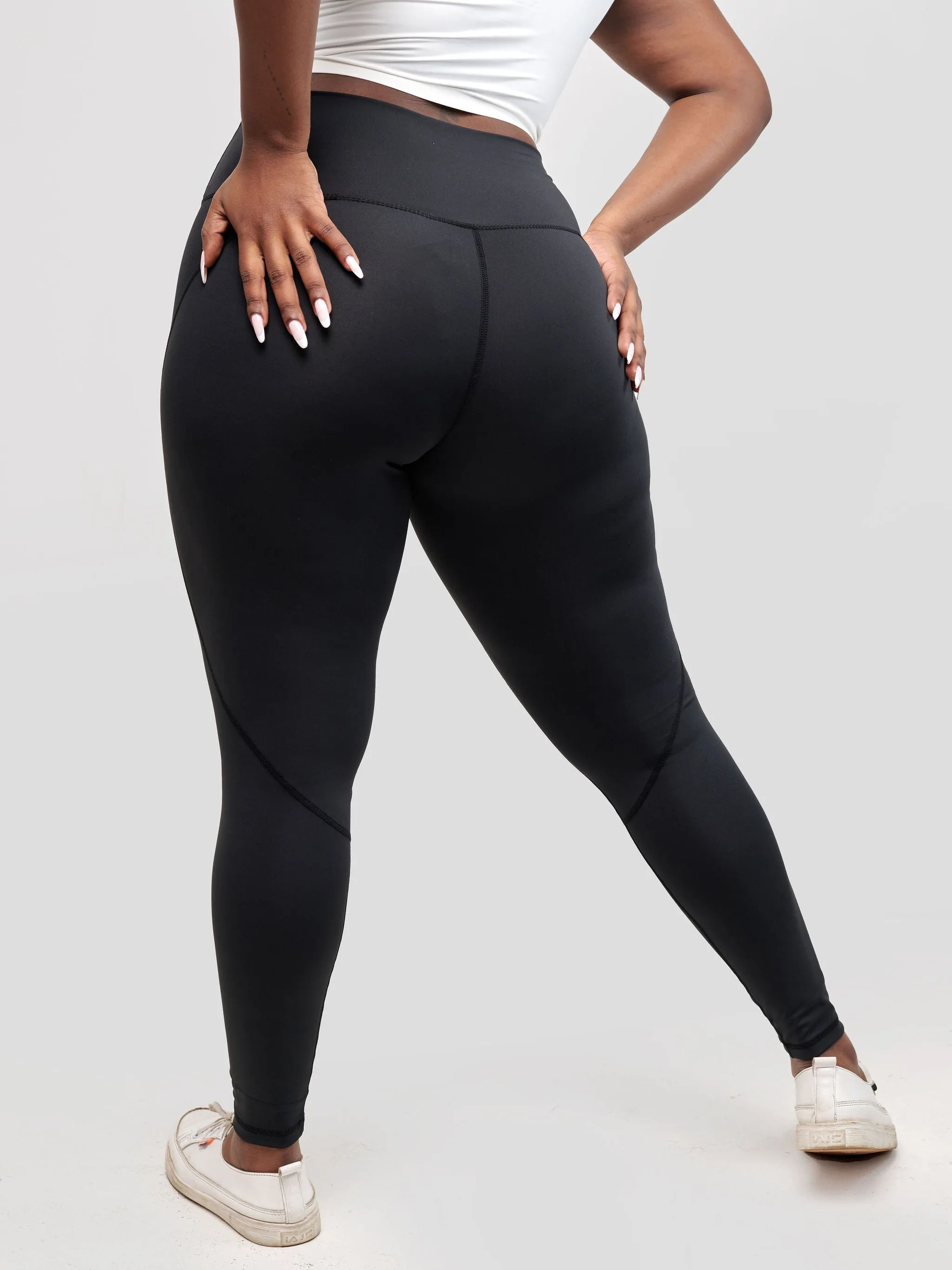 Ava Fitness Progress High Waisted Leggings - Black