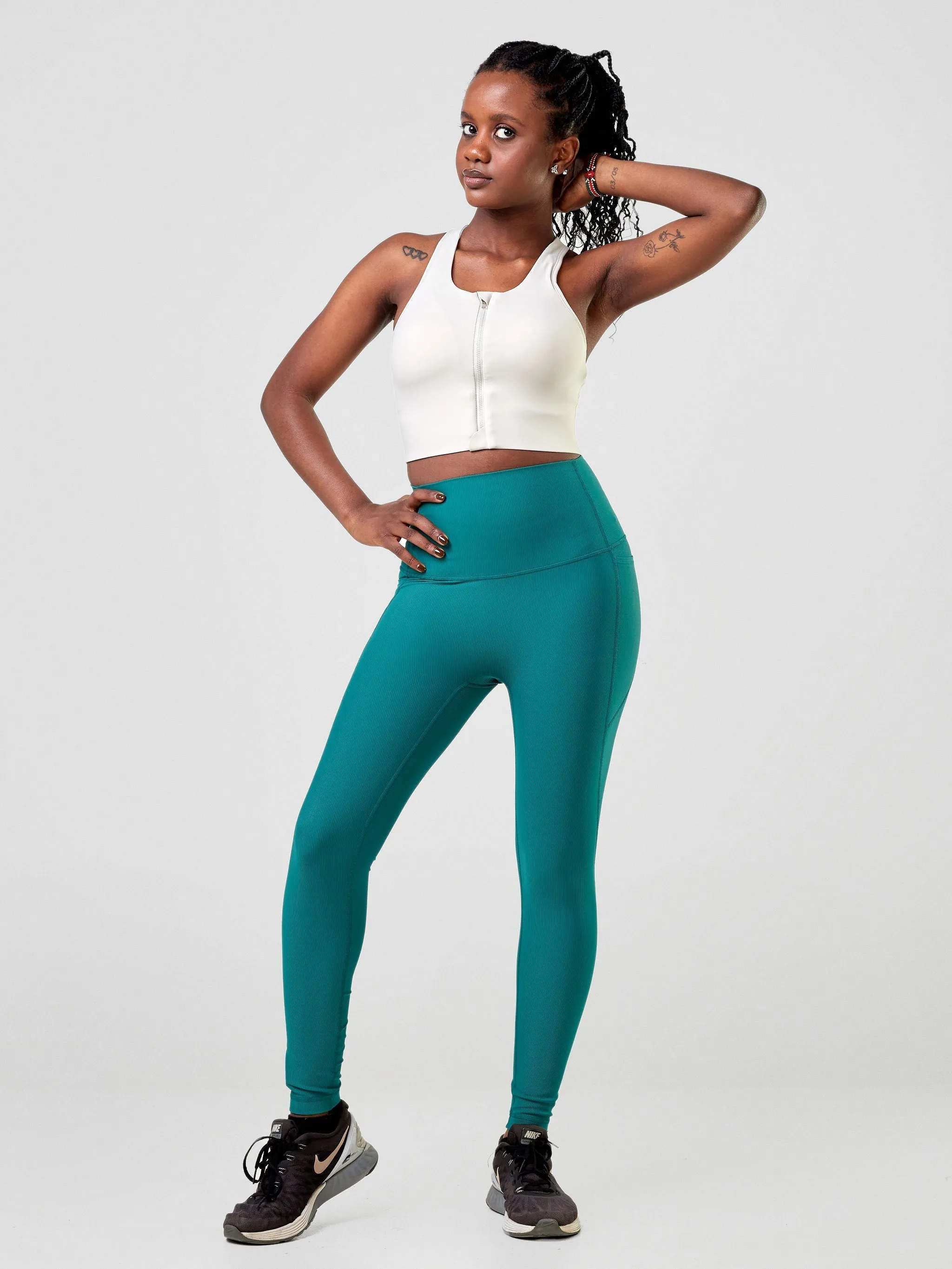 Ava Fitness Urban Workout Leggings - Green