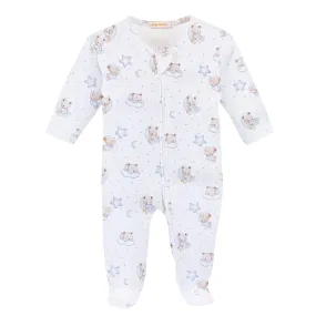 Baby Club Chic - Blue Sleep Tight Zip Footie