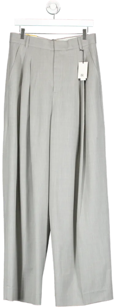 banana republic Grey High Rise Wide Leg Trouser UK 8