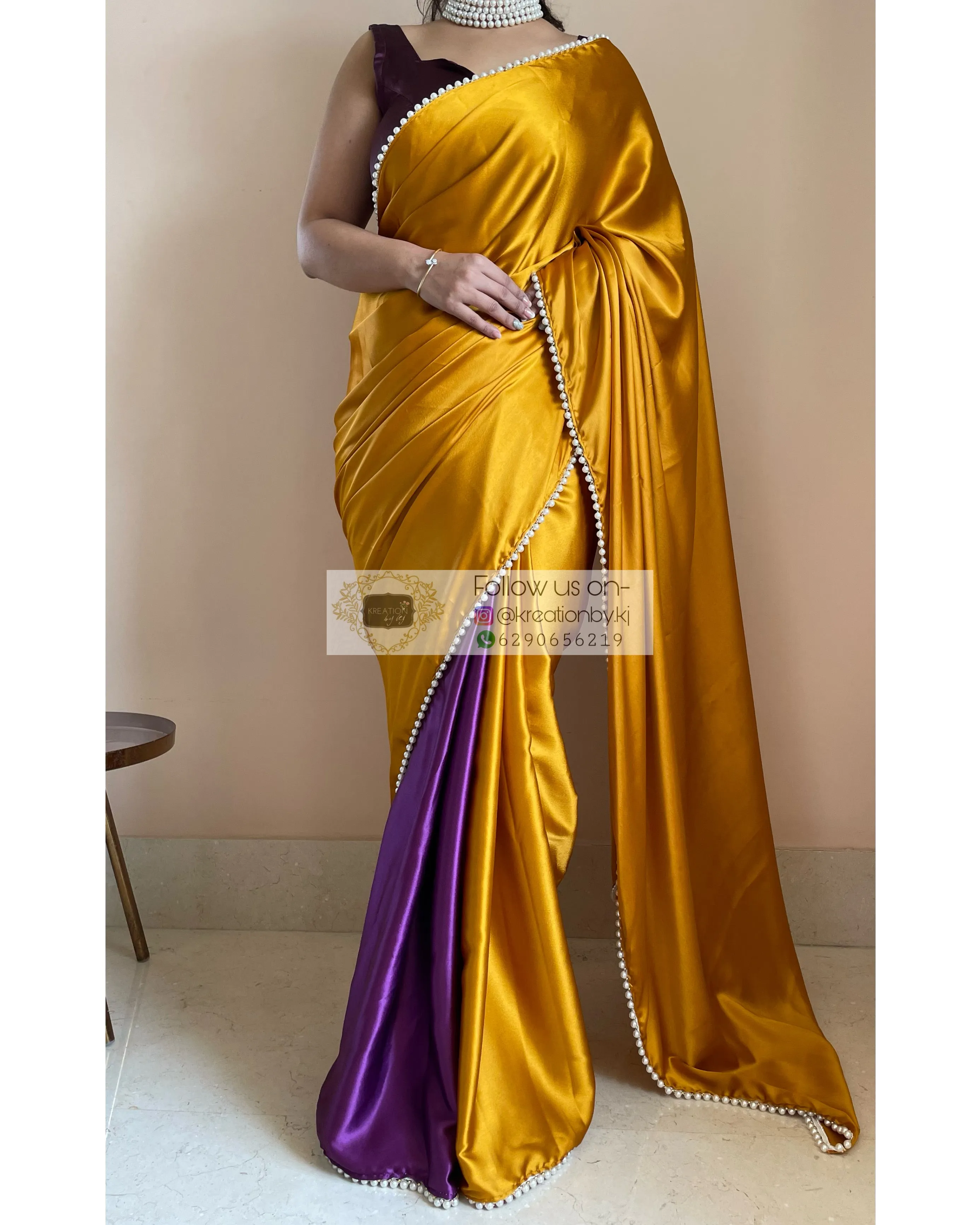 Banoffee Pie Two in One Saree