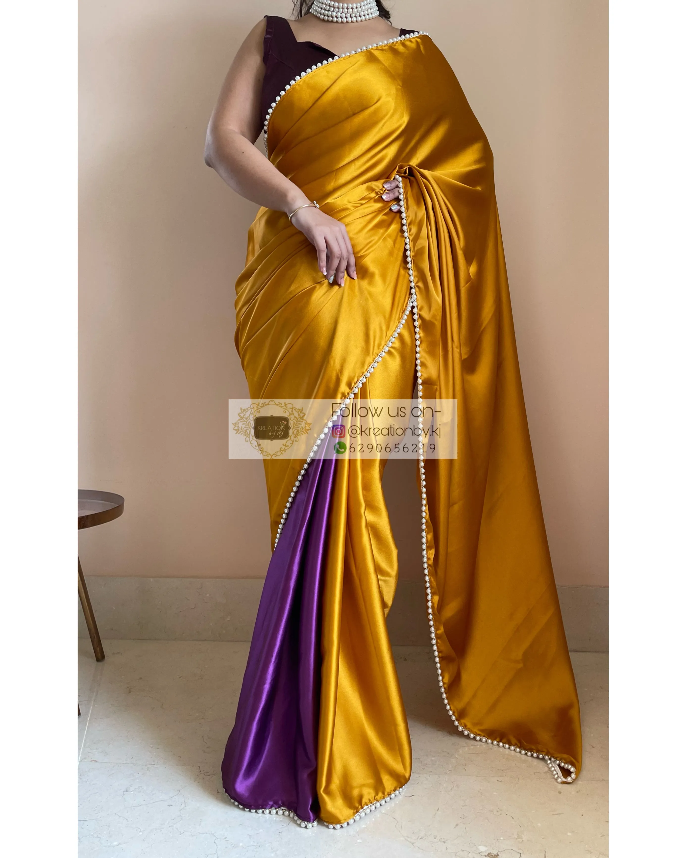 Banoffee Pie Two in One Saree