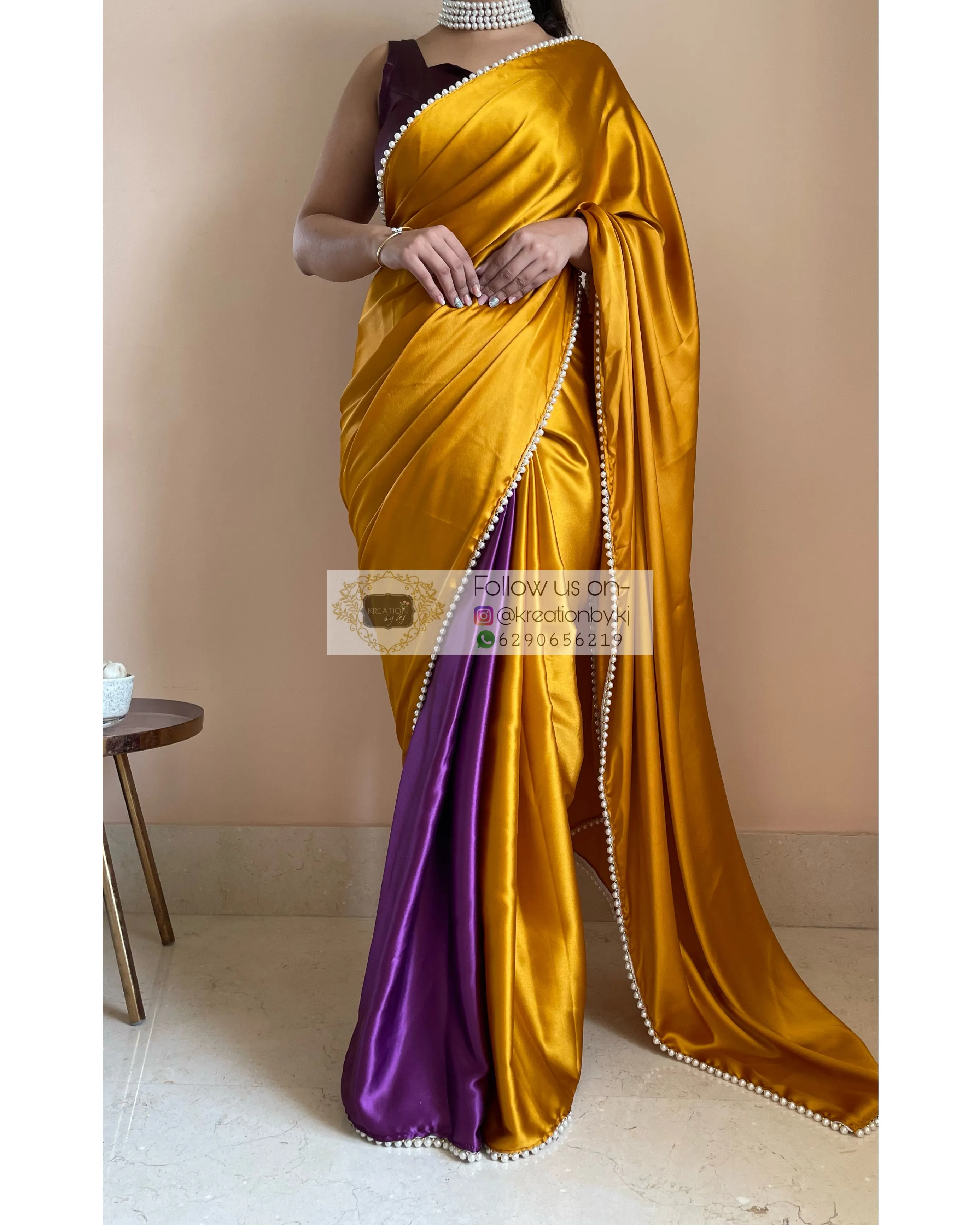 Banoffee Pie Two in One Saree