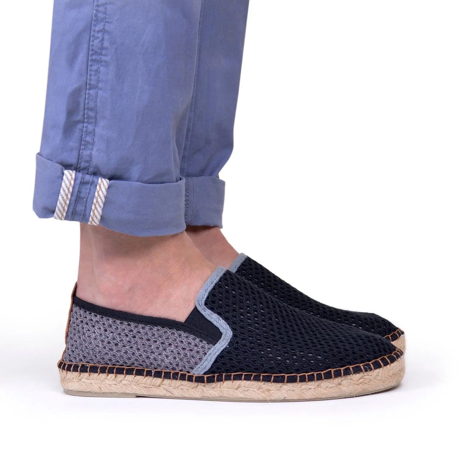 Basic Cotton Blend Espadrilles for Men - Dubai