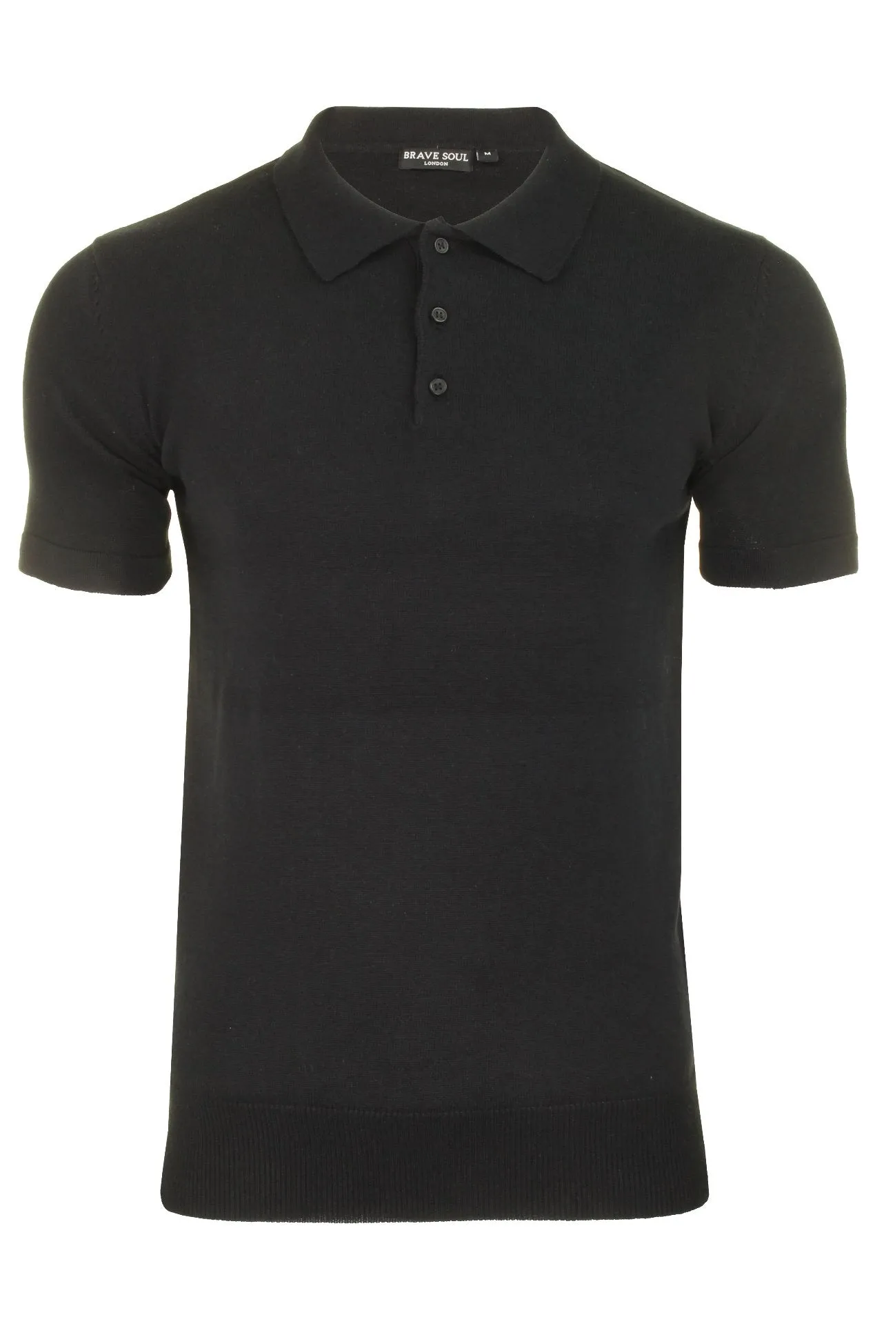 Brave Soul Men's 'Columbus' Knitted Polo Shirt