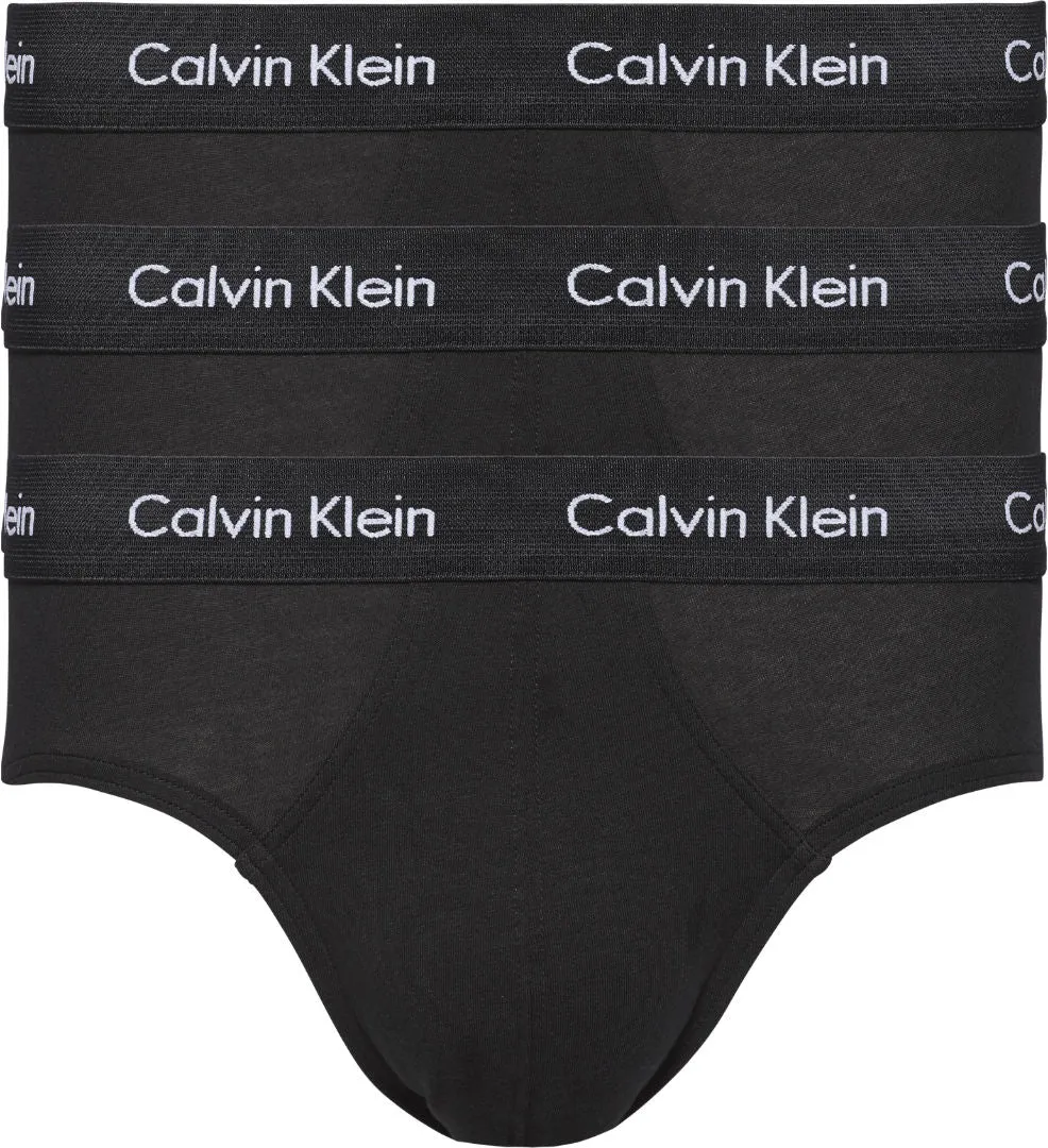 Calvin Klein Mens Cotton Stretch Hip Brief Pants (3-Pack)