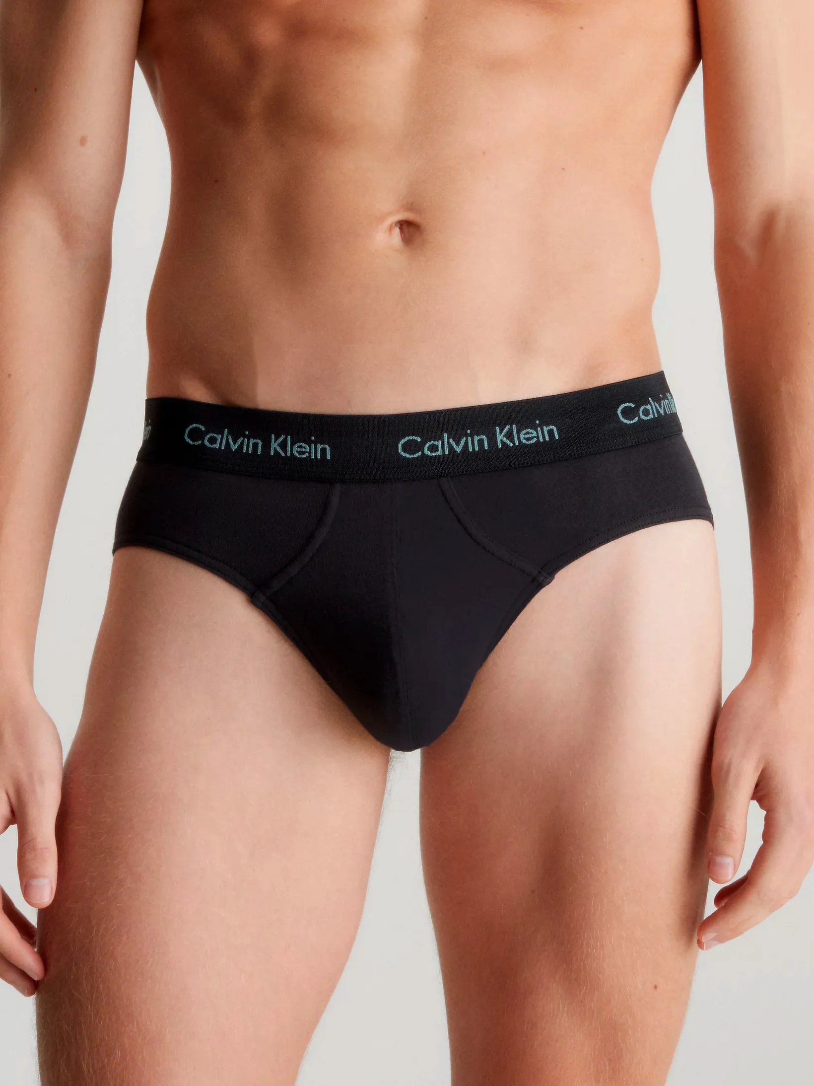 Calvin Klein Mens Cotton Stretch Hip Brief Pants (3-Pack)