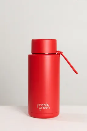 Ceramic Reusable Atomic Red 1ltr Bottle