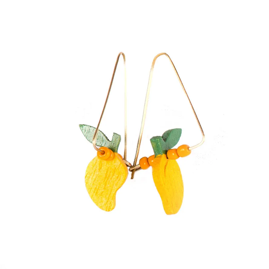 Dangling Mango Earrings