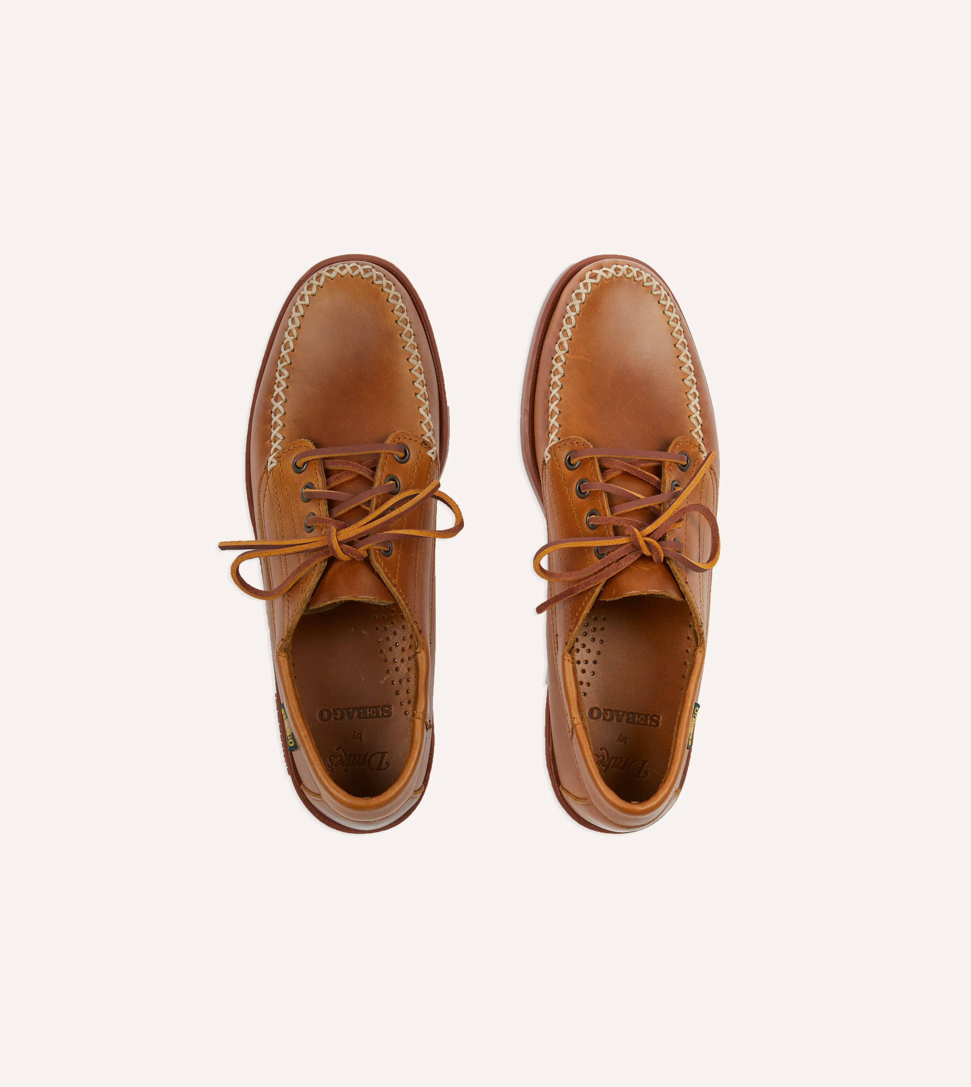 Drake's by Sebago Campsides Askook Waxed Leather Shoe