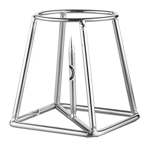 Embassy Stainless Steel Banana Plant Stand (10 cm x 10 cm x 13.3 cm, Silver, Set of 2)