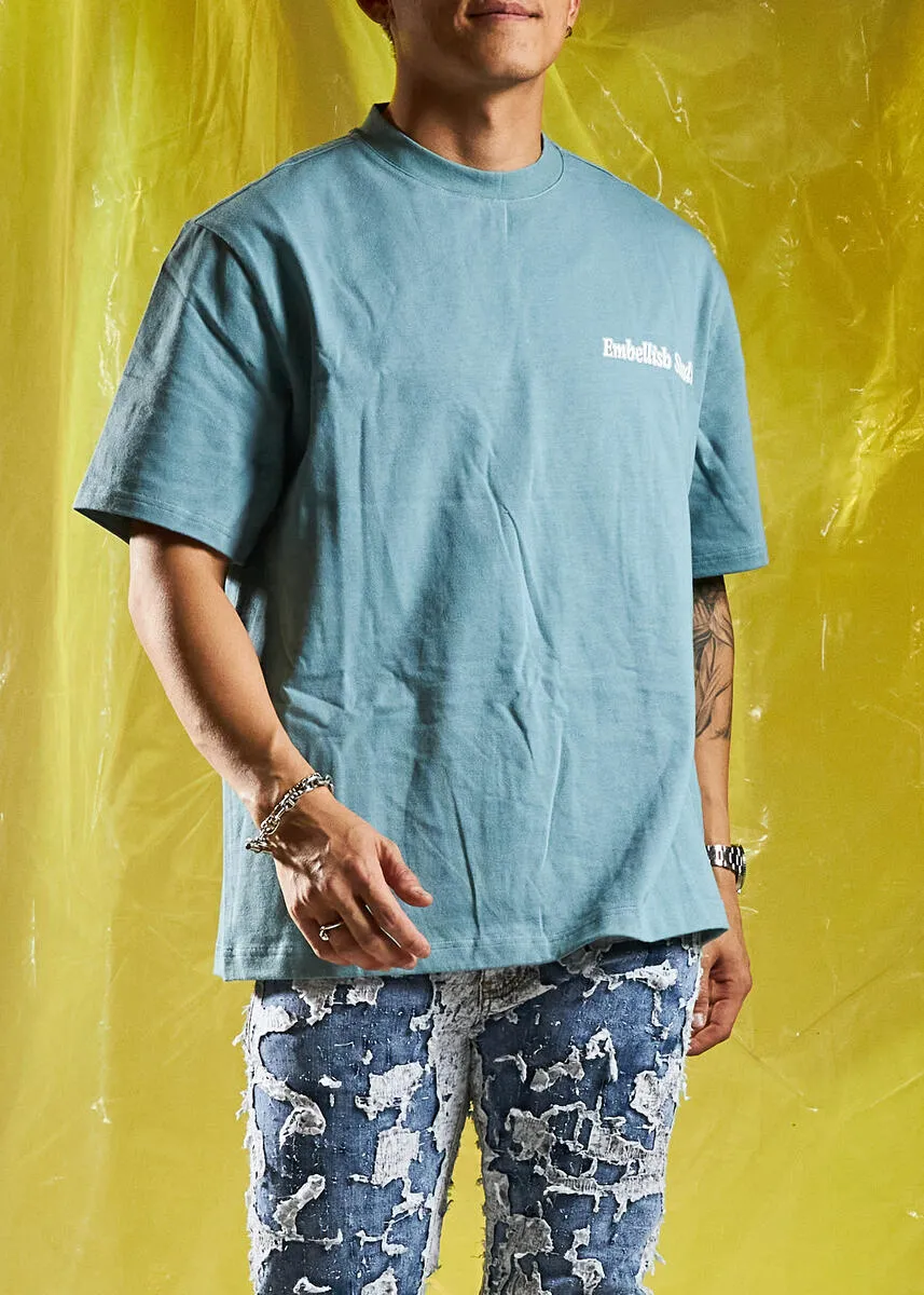 Embellish Teal Studio Tee