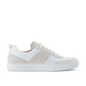 Ethan Læder & Ruskinds Sneaker - WHITE