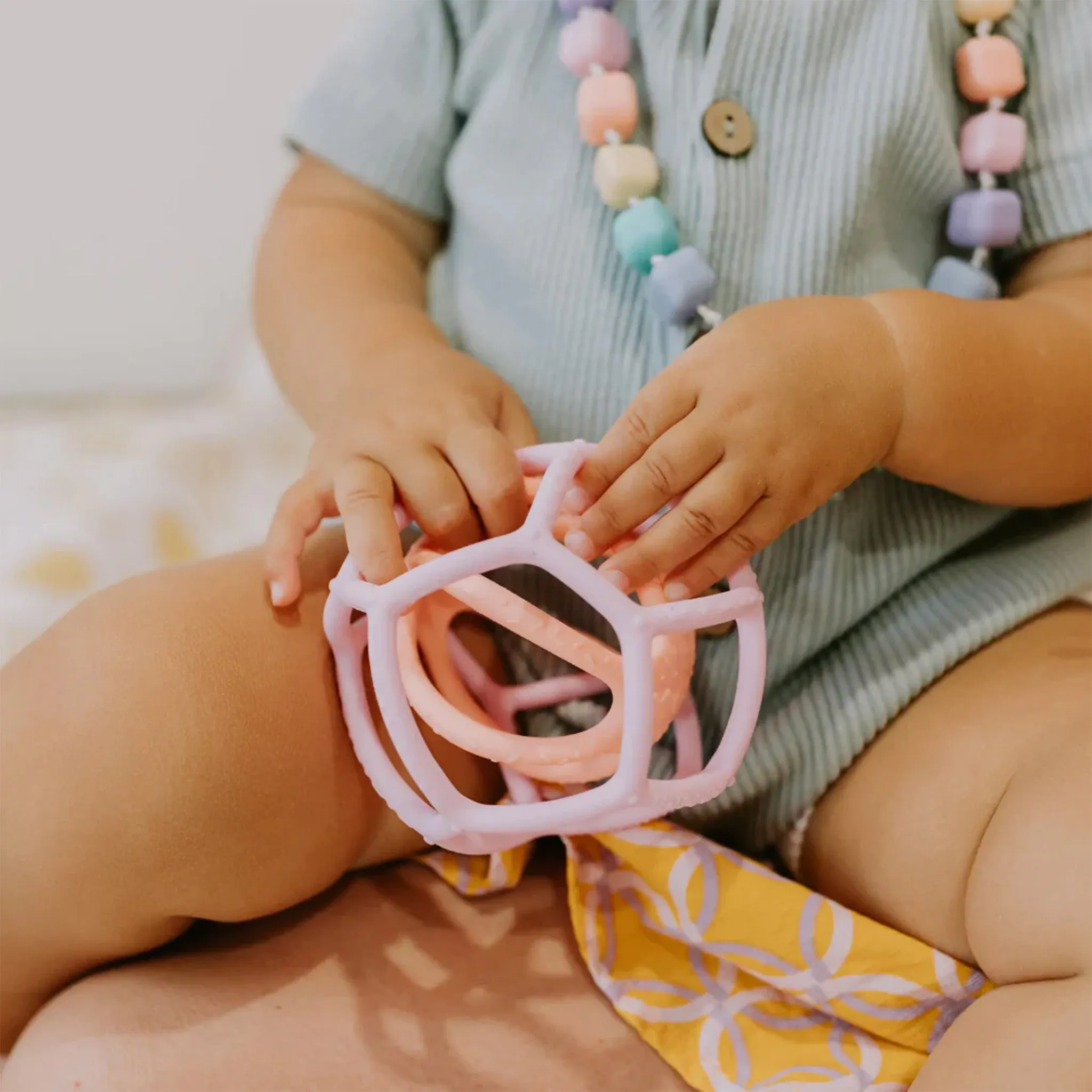 Fidget Ball & Sensory Ball Set - Sage & Pink