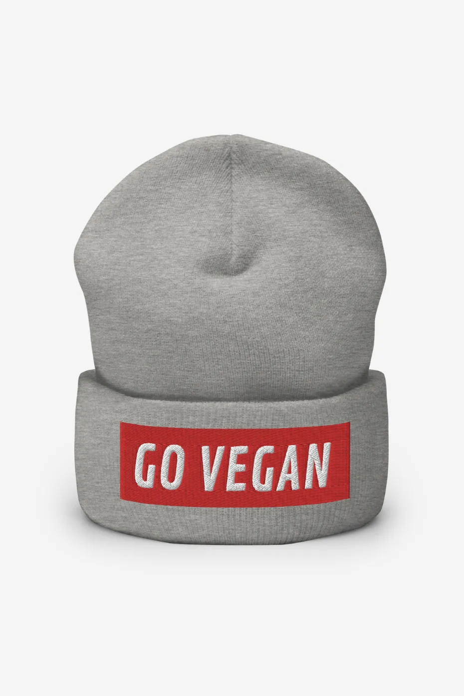 Go Vegan Cuffed Beanie