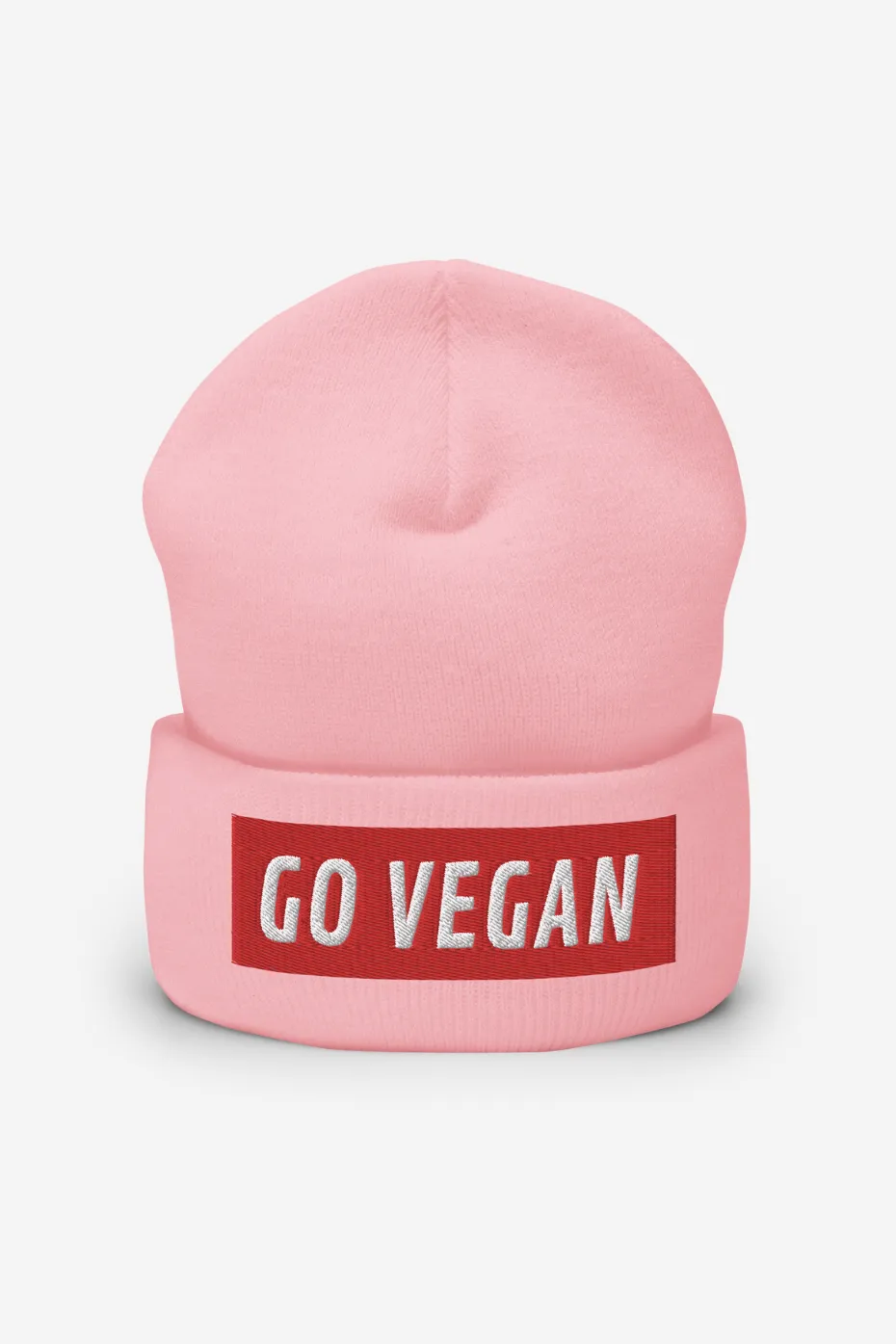 Go Vegan Cuffed Beanie