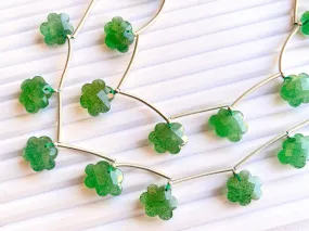 Green Strawberry Quartz Cloud shape faceted beads, Natural Green Strawberry Quartz, Cloud Beads for Jewelry Making, Cloud Shape Briolette