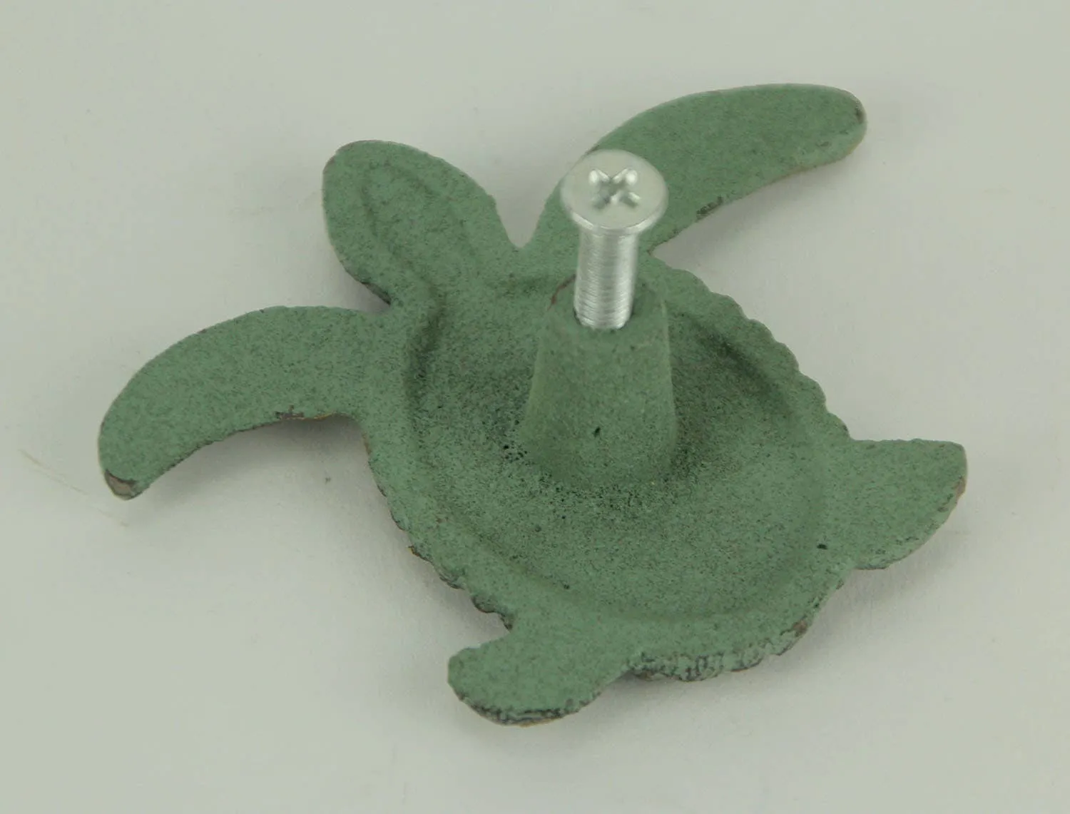 Green Verdigris Cast Iron Sea Turtle Drawer Pulls