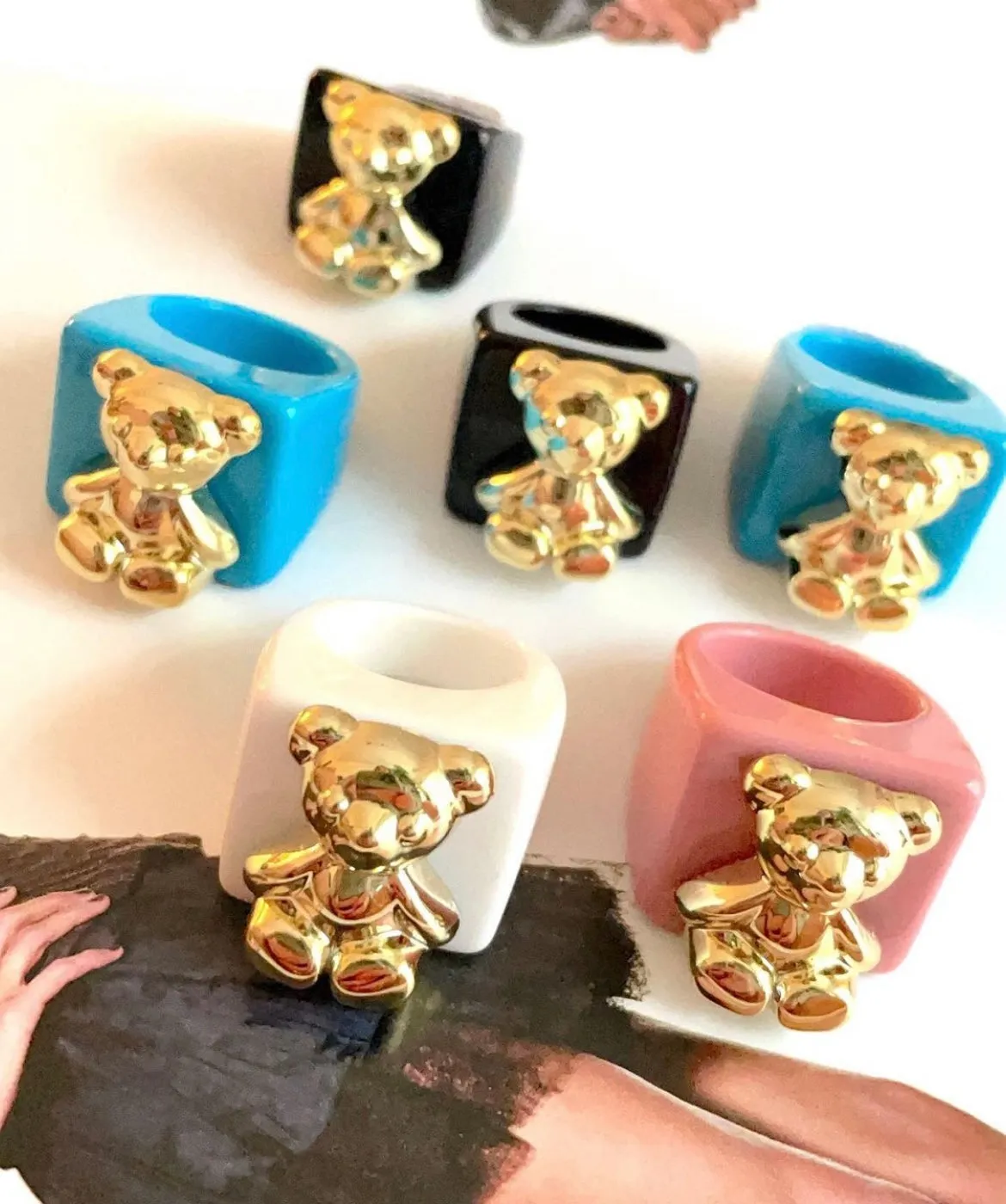 Gummy bear acrylic ring