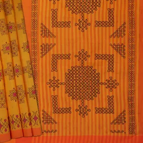 Handwoven Mangalagiri Cotton Saree - 1577T007059DSC