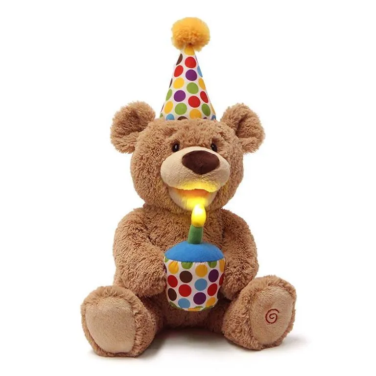 Happy Birthday Animated Teddy Stuffed Animal