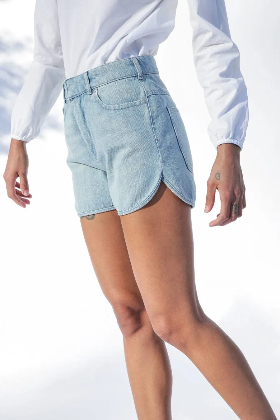 Happy Haus Le Short in Light Blue