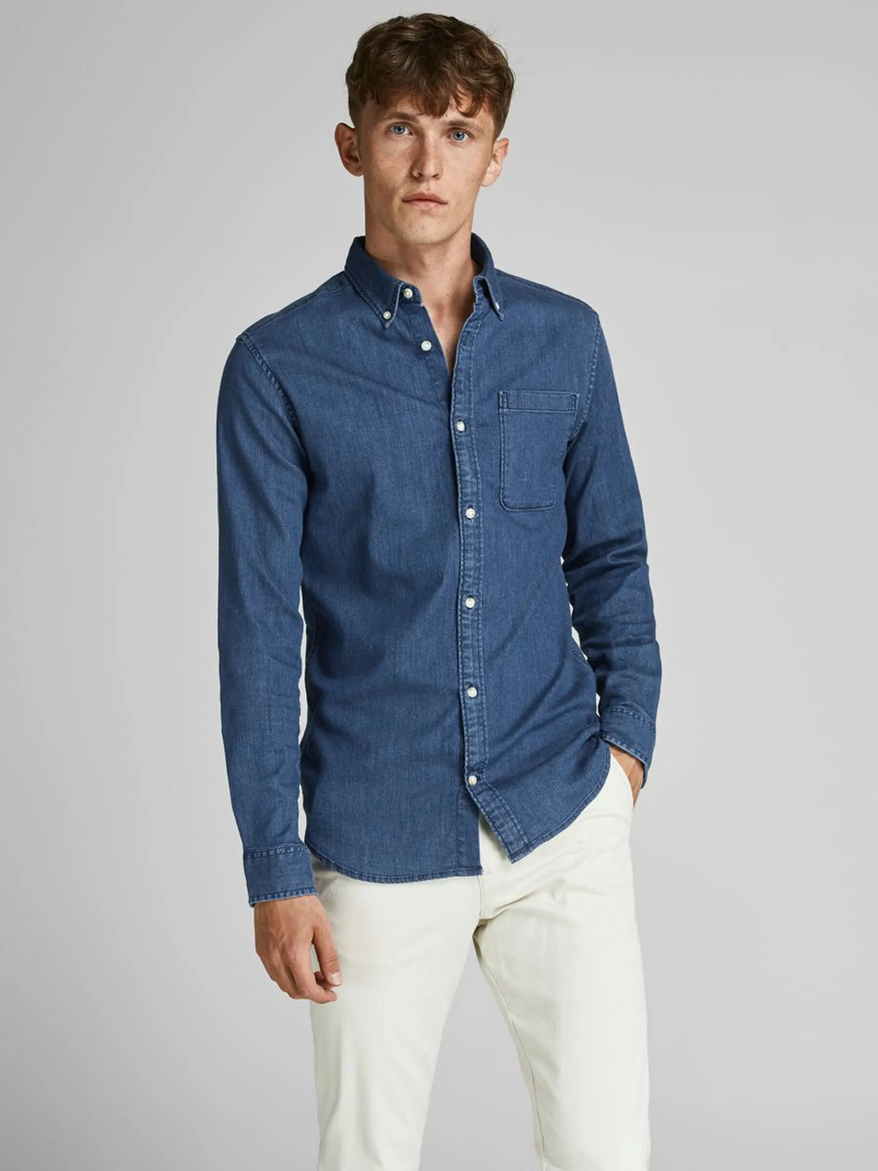 Jack & Jones Mens 'JPR Brook' Premium Denim Shirt