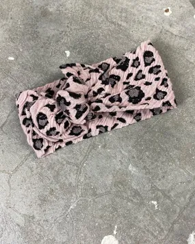 Josie Bow – Mauve Leopard