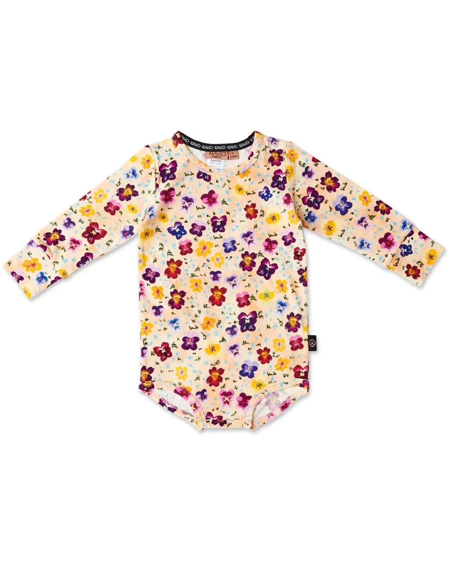 Kip & Co BABY | Pansy Organic Long Sleeve Romper