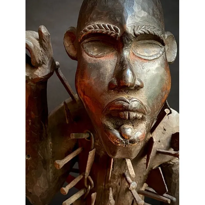 Kongo Nkisi Nkondi Power Figure, Democratic Republic of the Congo / Congo #