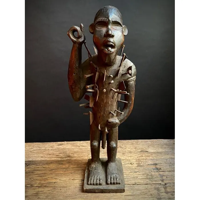 Kongo Nkisi Nkondi Power Figure, Democratic Republic of the Congo / Congo #