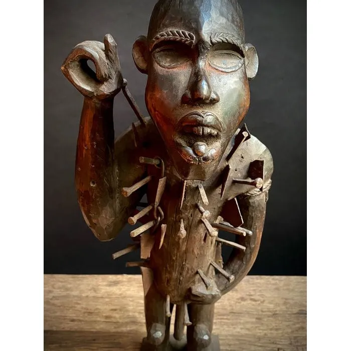 Kongo Nkisi Nkondi Power Figure, Democratic Republic of the Congo / Congo #