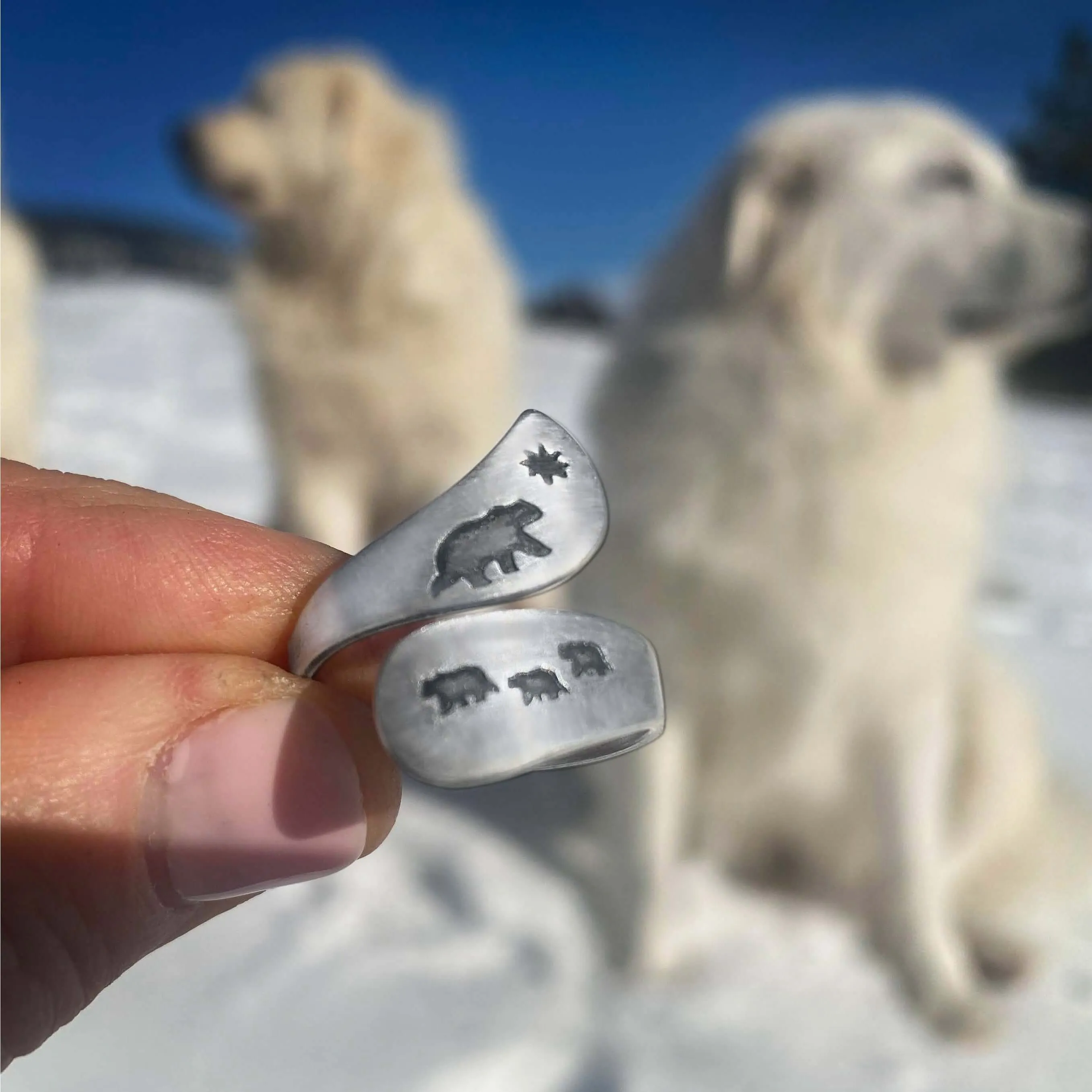 Mama and Cubs Adjustable Ring