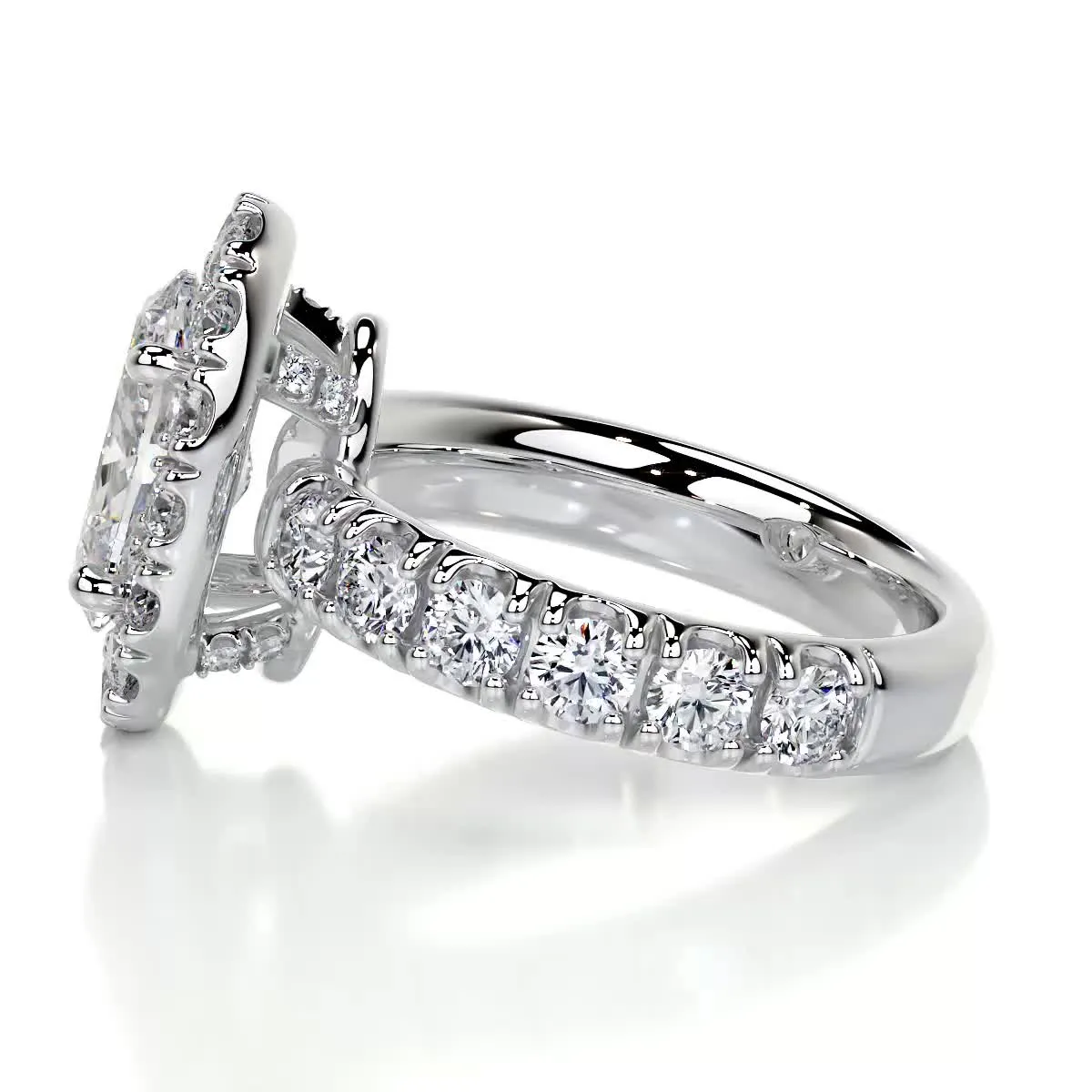 Maya Lab Grown Diamond Ring -18K White Gold