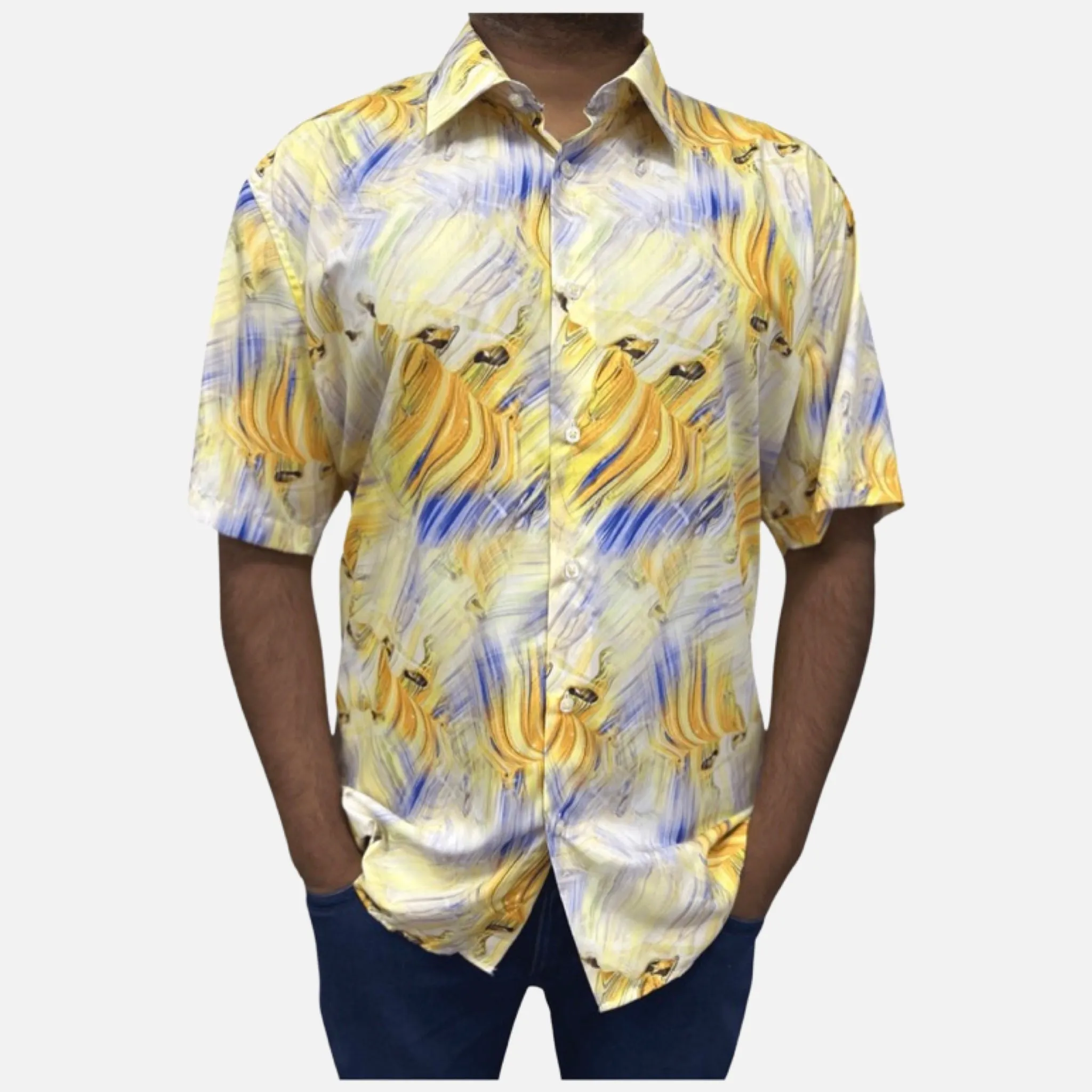 Mens Casual Summer shirt Banana Cream | Clearance | M