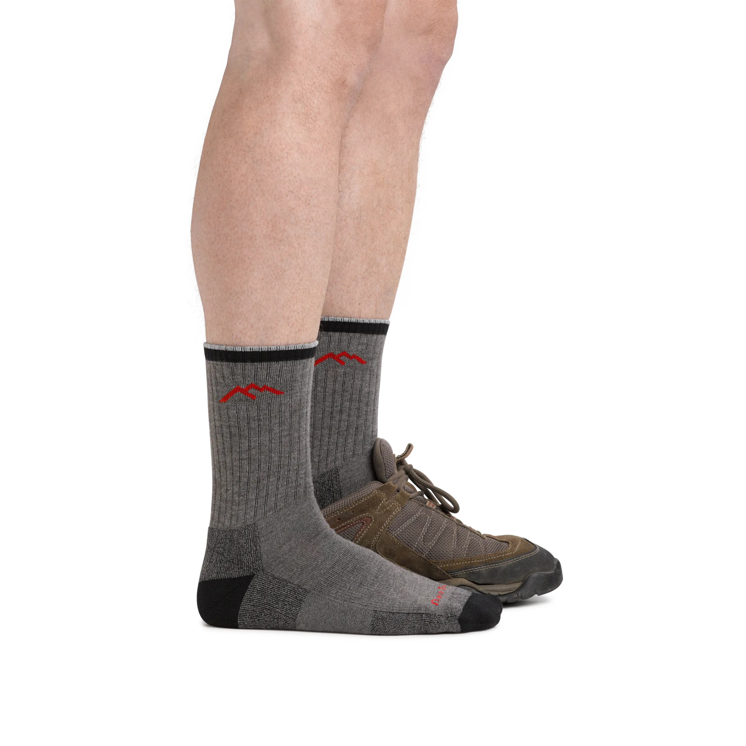 Men's Coolmax Hiker Micro Crew  Midweight Hiking Sock