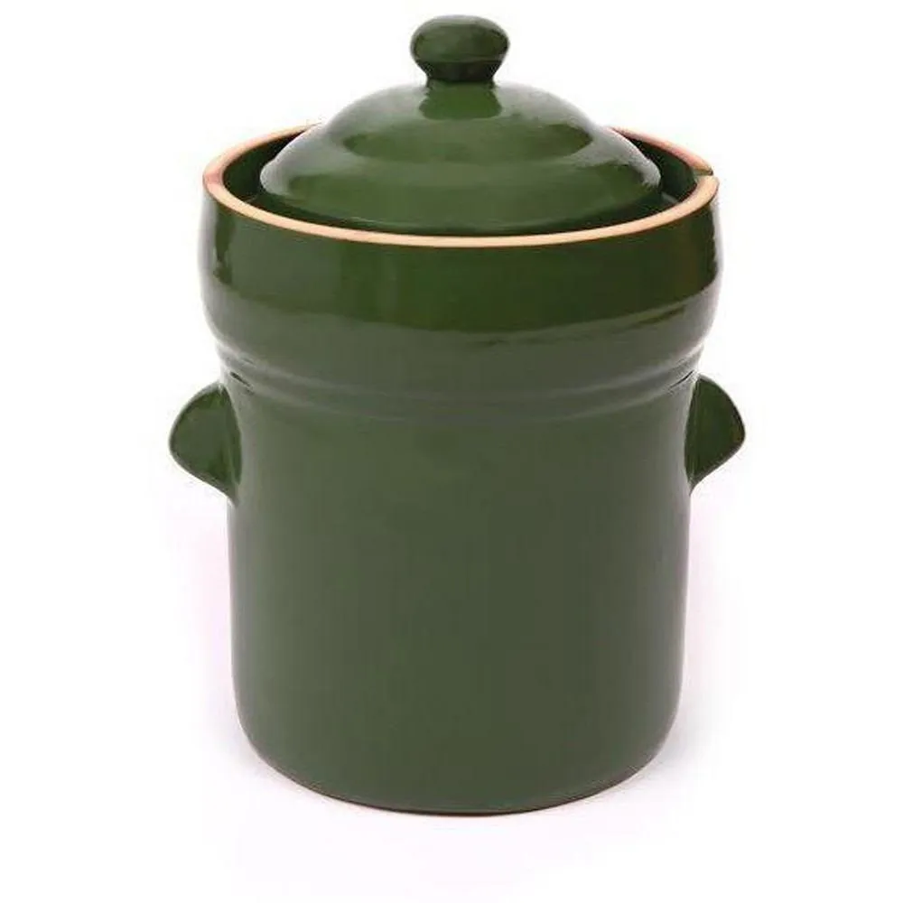 Miracle Boleslawiec 10L (2.7 Gal) Green Fermenting Crock Pot MIME2110G