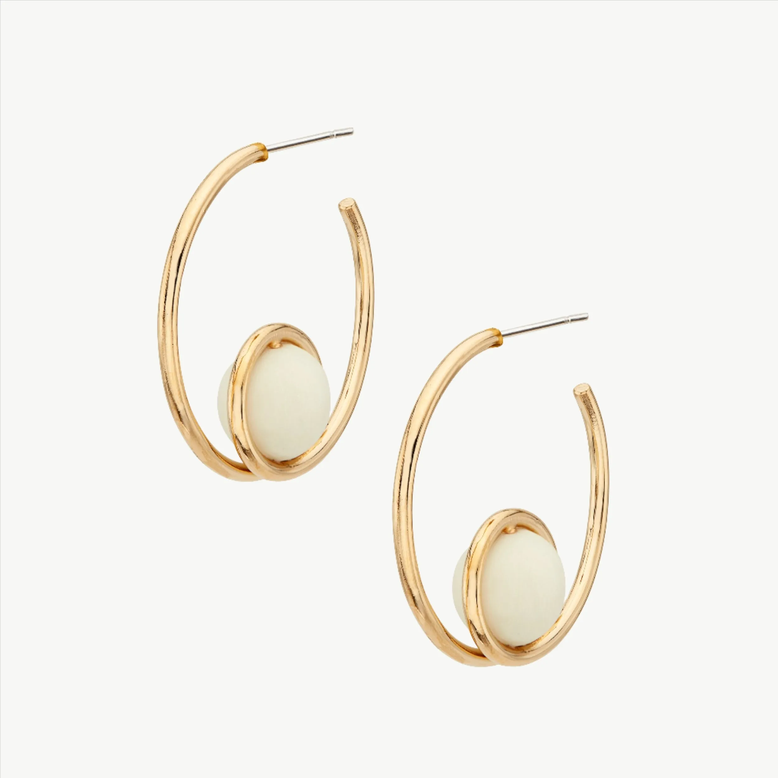 Mpira Bone Hoop Earrings