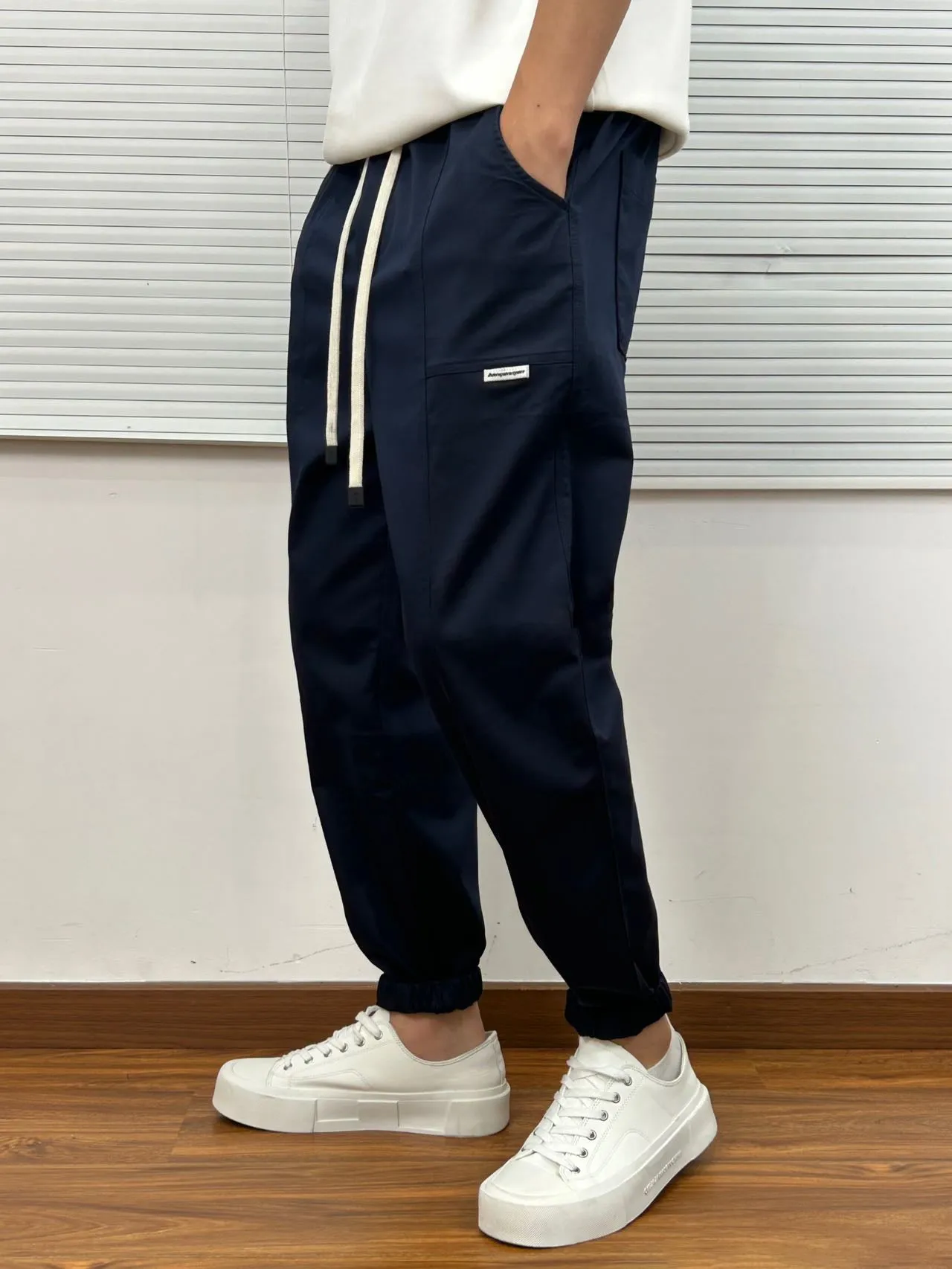 Navy Cargo Pants 7012