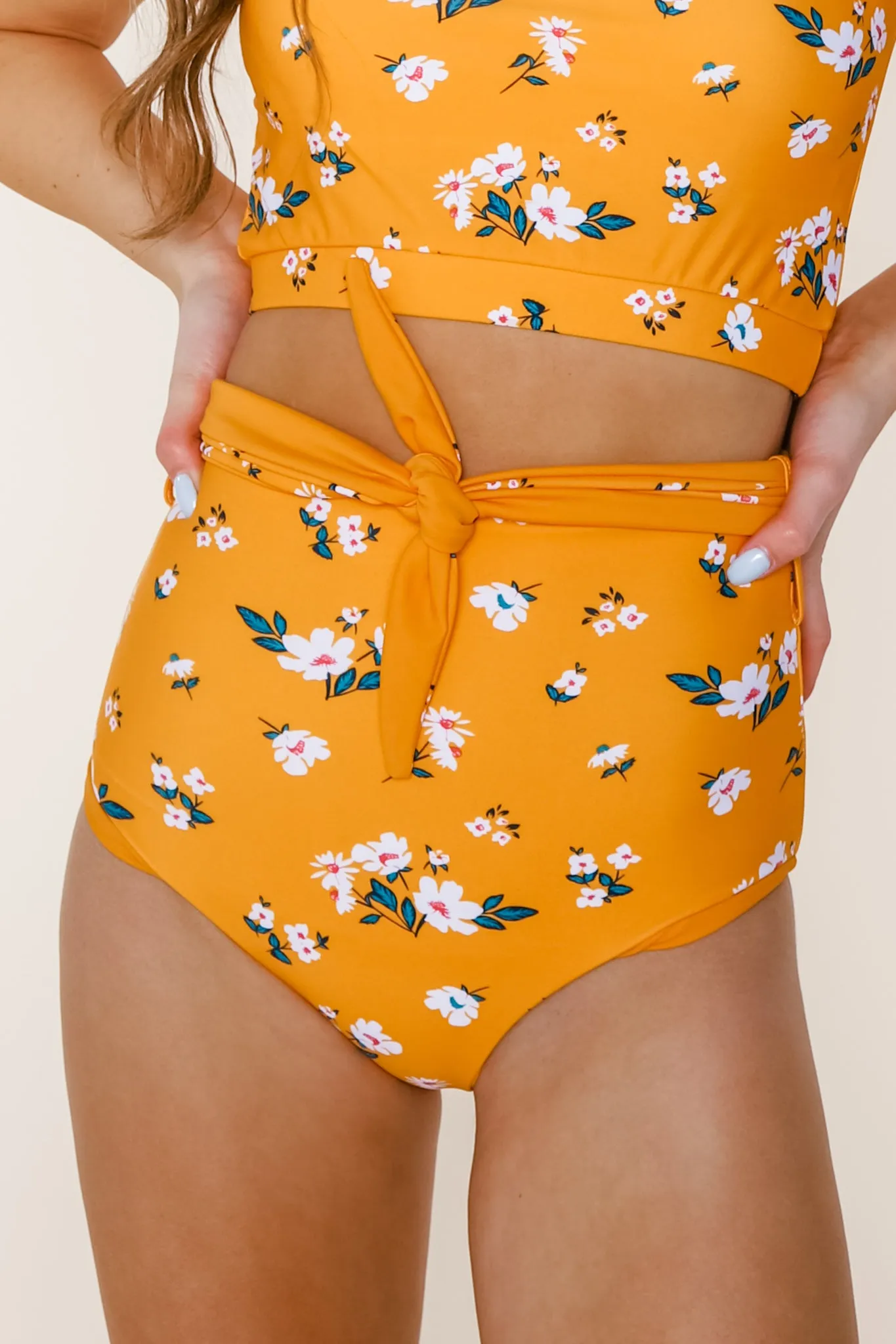 Nori Reversible Bottoms | Mango/Floral | Final Sale